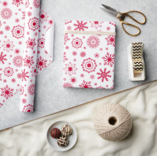 Schneeflocke Weihnachtswrapping Paper Geschenkpapier
