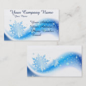Schneeflocke-Welle Visitenkarte (Vorne/Hinten)