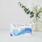 Schneeflocke-Welle Visitenkarte (Stehend Vorderseite)