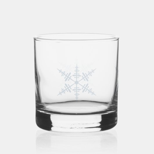 Schneeflocke Whiskyglas (Vorderseite)