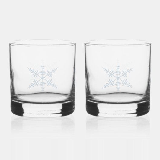 Schneeflocke Whiskyglas (Vorderseite)