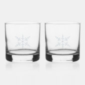 Schneeflocke Whiskyglas (Rückseite)
