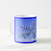 Schneeflocke, Winter-Märchenland Kaffeetasse (Vorderseite Links)