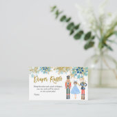 Schneeflocke Winter Nutcracker Windelwut Begleitkarte (Stehend Vorderseite)