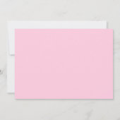 Schneeflocke-Winter Onederland rosa Einladung (Rückseite)