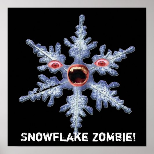 Schneeflocke Zombie! Poster (Vorne)