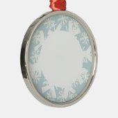 SchneeflockeBilderrahmenverzierung Silbernes Ornament (Rechts)