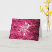 Schneeflockegrußkarte Karte (Gelbe Blume)