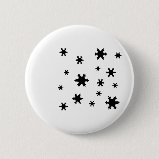 Schneeflockeikone Button (Vorderseite)
