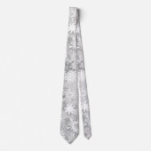 Schneeflockemuster Feiertags-WeihnachtsKrawatte Krawatte (Vorderseite)