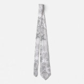 Schneeflockemuster Feiertags-WeihnachtsKrawatte Krawatte (Rückseite)