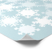 Schneeflocken - 100 Signature Guest Book Alternati Poster (Ecke)