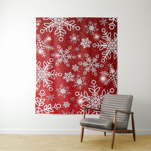 Schneeflocken 10 wandteppich (Beispiel)