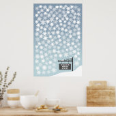 Schneeflocken - 150 Signature Guest Book Alternati Poster (Küche)