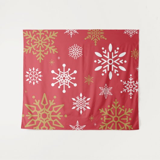 Schneeflocken 16 wandteppich (Vorderseite (Horizontal))