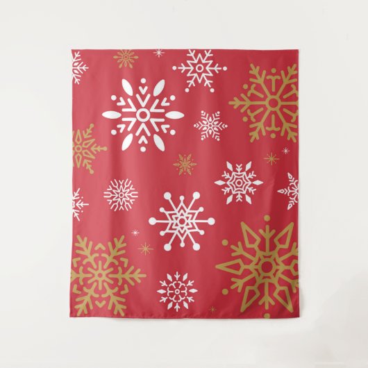 Schneeflocken 16 wandteppich (Vorderseite)