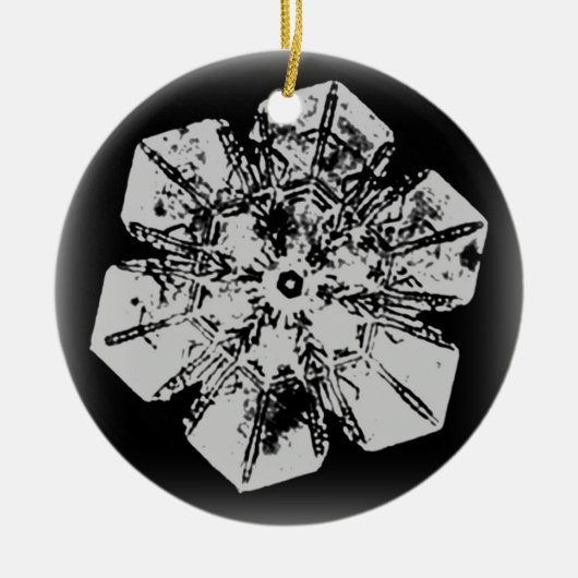 Schneeflocken 1 keramikornament (Vorne)