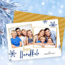 Schneeflocken 2 Fotos Happy Hanukkah