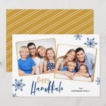 Schneeflocken 2 Fotos Happy Hanukkah