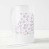 Schneeflocken-2 Mattglas Bierglas (Vorderseite Links)