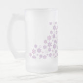 Schneeflocken-2 Mattglas Bierglas (Links)