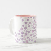Schneeflocken-2 Zweifarbige Tasse (Vorderseite Links)