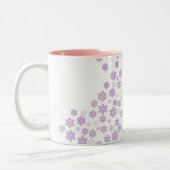 Schneeflocken-2 Zweifarbige Tasse (Links)