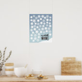 Schneeflocken - 50 Signature Guest Book Alternativ Poster (Küche)