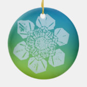 Schneeflocken 5 keramik ornament (Hinten)