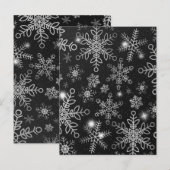 Schneeflocken 8 postkarte (Vorne/Hinten)