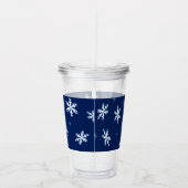 Schneeflocken Acryltrinkbecher (Rechts)