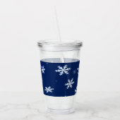 Schneeflocken Acryltrinkbecher (Links)