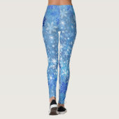 Schneeflocken - Allround-Print-Leggings Leggings (Rückseite)