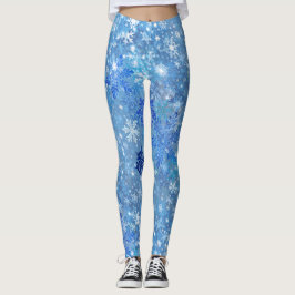 Schneeflocken - Allround-Print-Leggings Leggings
