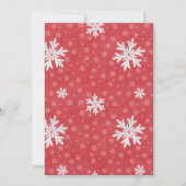 Schneeflocken am Heiligabend Einladung (Vorderseite)