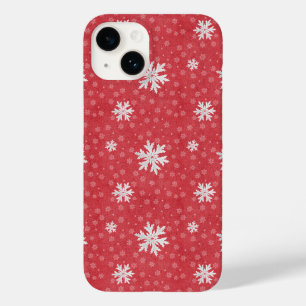 Schneeflocken am Heiligabend Einladung Napkins Tis Case-Mate iPhone 14 Hülle