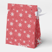 Schneeflocken am Heiligabend Einladung Napkins Tis Geschenkschachtel (Rückseite)