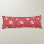 Schneeflocken am Heiligabend Einladung Napkins Tis Seitenschläferkissen (Rückseite)