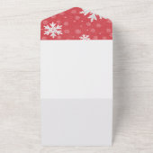 Schneeflocken am Heiligabend Postkarte (Außenbereich)