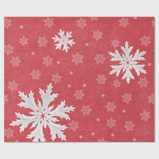 Schneeflocken am Heiligabend Postkarte Geschenkpapier (Flach)