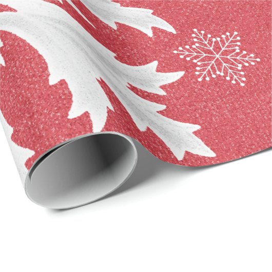 Schneeflocken am Heiligabend Postkarte Geschenkpapier (Rolleneckpunkt)