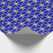 Schneeflocken am Mitternachtsfeiertag Geschenkpapier (Ecke)