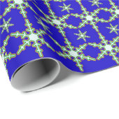 Schneeflocken am Mitternachtsfeiertag Geschenkpapier (Rolleneckpunkt)