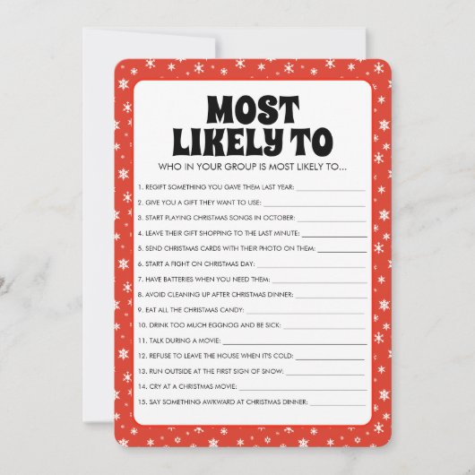 Schneeflocken am Roten Weihnachten am ehesten zu s (Vorderseite)