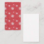 Schneeflocken am Weihnachtsabend Einladung (Vorne/Hinten)