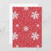 Schneeflocken am Weihnachtsabend Einladung (Vorne/Hinten)