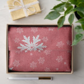 Schneeflocken am Weihnachtsabend Einladung Seidenpapier (Geschenk)