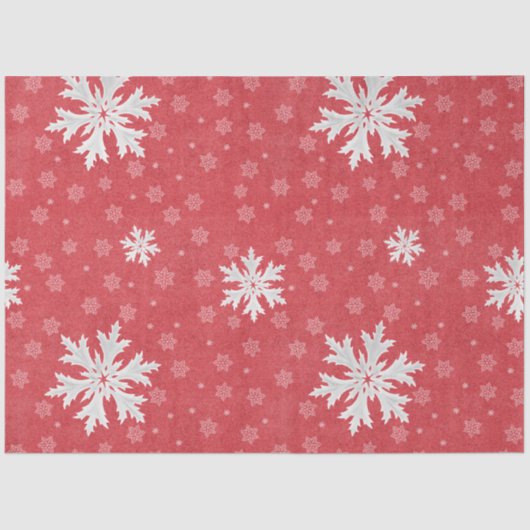 Schneeflocken am Weihnachtsabend Einladung Seidenpapier (Vorderseite)