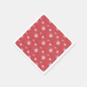 Schneeflocken am Weihnachtsabend Einladung Serviette (Ecke)