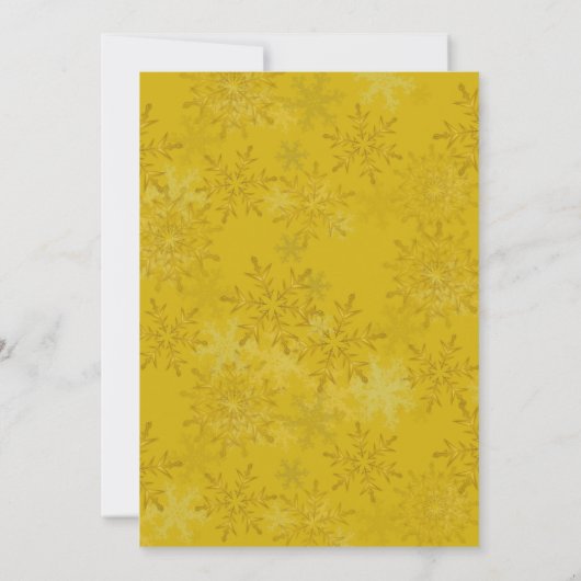 Schneeflocken an Heiligabend Einladungen (Rückseite)